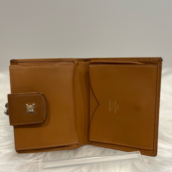 Celine Paris Kisslock Vtg Auth Compact Wallet - Picture 8 of 8